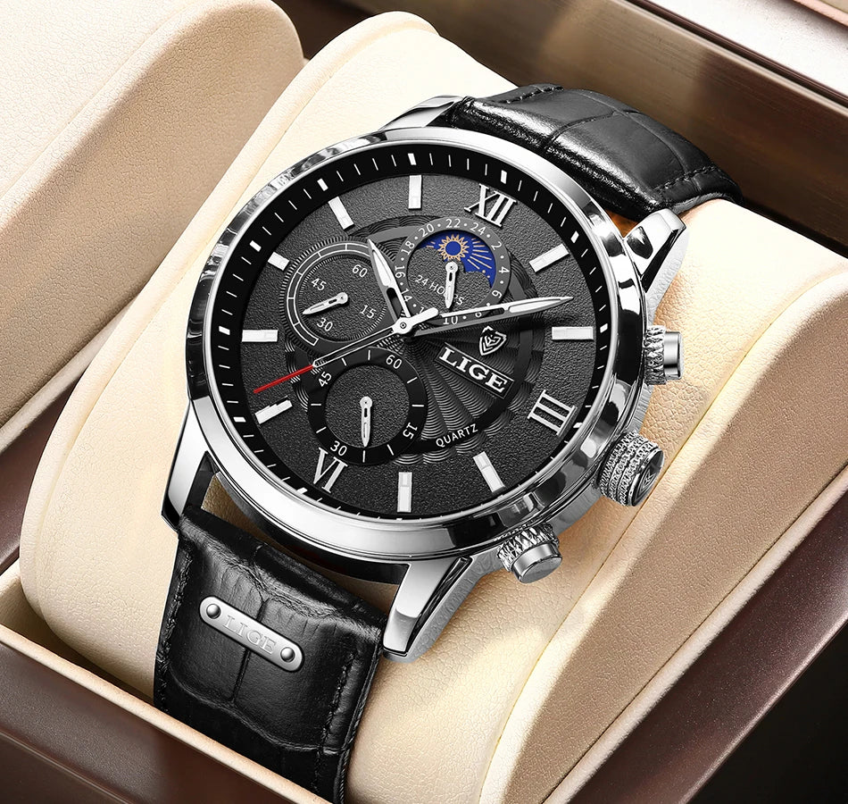 Gentlemans Dress Watch-
Leather Band