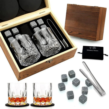 Whiskey Glass & Cold Stone Set